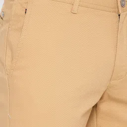 Blackberrys Men Beige Sharp Phoenix Skinny Fit Self Design Chinos image 2