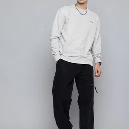 R.Code by The Roadster Life Co. Men Oversized Sweatshirt image 4