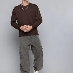 R.Code by The Roadster Life Co. Men Oversized Sweatshirt image 4