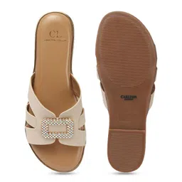 Carlton London Women Embellished Open Toe Flats image 4