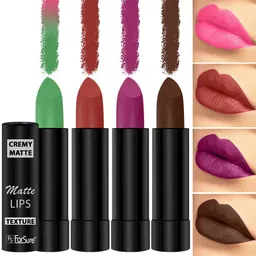 ForSure Cremy Matte Set Of 4 Long Lasting Lipstick - 3.5g Each - 305-55-58-67 image 4