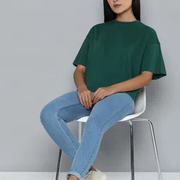 ether Drop-Shoulder Sleeves Boxy T-shirt image 2