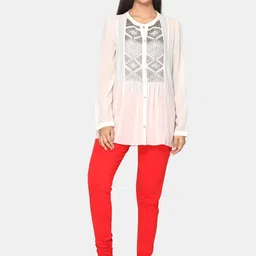 TSG Bliss Women Pack Of 2 Solid Churidar Leggings image 5