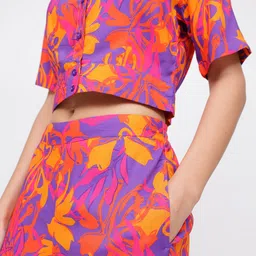 DressBerry Women Wildflowers Color Riot Wide Leg Trousers image 5