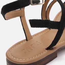 Geox Women Leather Open Toe Flats image 4