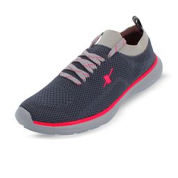 Sparx Women Grey Mesh Running Shoes-picture-1