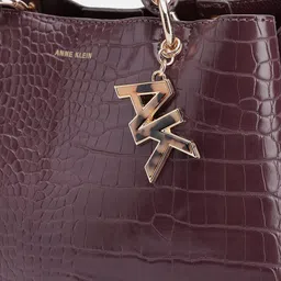 ANNE KLEIN Croc Textured Structured Handheld Bag image 5