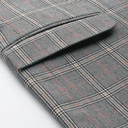 ESSAS club Slim-Fit Single-Breasted Checked Blazer image 3