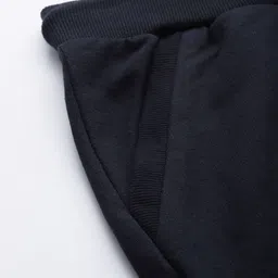 M7 by Metronaut Women Navy Blue Solid Slim Fit Track Pants image 4
