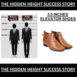 Bxxy Men Hidden Elevator Buckle Detailed Formal Boots image 5