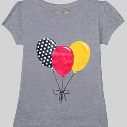 KUCHIPOO Girls Pack Of 5 Graphic Printed T-shirt image 5