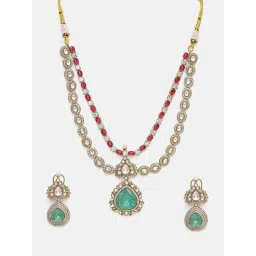 Ruby Raang Studio Multi-Color Stone Moissanite Jewellery Set image 4