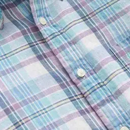 brooks brothers Men Checked Regular Fit Shirt with Patch Pocket image 2