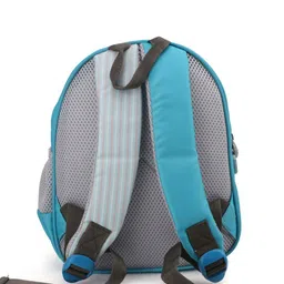QIPS Unisex Kids Turquoise Blue & Grey Graphic Backpack image 5