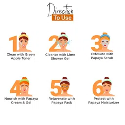 Vedicline Papaya & Lime Facial Kit for Tan Blemishes & Pigmentation image 3