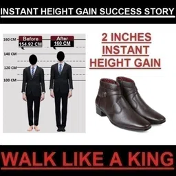 Bxxy Men Textured Height Increasing Regular Boots image 4