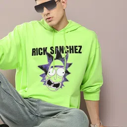 Kook N Keech Rick & Marty Printed Hooded Sweatshirt-picture-11
