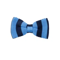 Tossido Blue Woven Design Bow Tie-image-97
