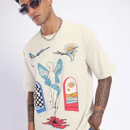 glitchez Urban Vibes Printed Oversized T-shirt-picture-22