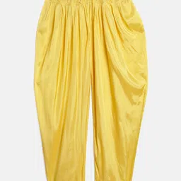 Biba Girls Red & Yellow Printed Kurta with Salwar & Dupatta image 3