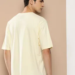 Difference of Opinion Men Graphic Printed Embossed Oversized T-shirt image 4