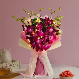 Radiant Orchid Elegance With Lights-picture-18