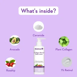 Wishcare Collagen 1% Retinol Body Lotion For Skin Tightening & Firming - With Niacinamide & Rosehip image 5