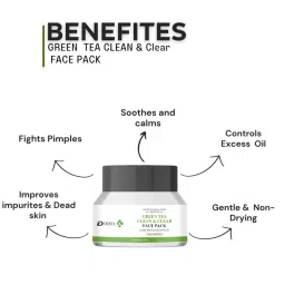 DERMA KR Anti Aging & Brightning Face Cream + Green Tea Clean & Clear Face Pack + Face Serum image 5