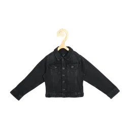 Allen Solly Junior Black Cotton Jacket image 1