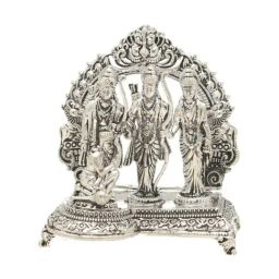 Sri Jagdamba Pearls 0.8 Silver Ram Pariwar Divine Idol - 53 gm-picture-28