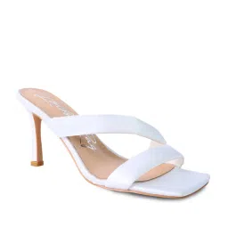 London Rag Women's Off White Casual Stilettos image 2