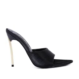 London Rag Women's Black Casual Stilettos image 1