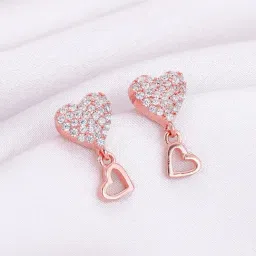 GIVA 92.5 Sterling Silver Magical Heart Stud Earrings for Women-picture-33