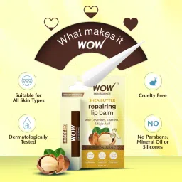 WOW Skin Science Shea Butter & Ceramides Repairing Lip Balm image 5