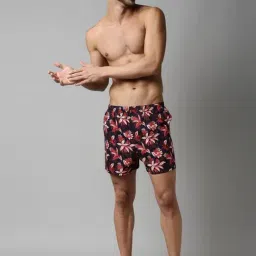 Rare Rabbit Navy Blue Cotton Printed Regular Fit Boxers image 3