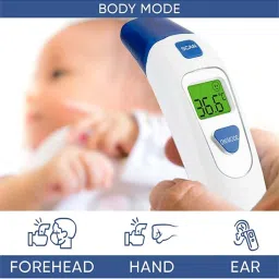 Ozocheck Non-Contact Forehead (IR) Thermometer (White & Blue image 5