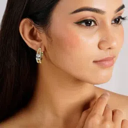 Joker & WItch Silver Hoop Mood Hoop Earring image 2