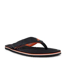 Sparx Men's Black Flip Flops image 2