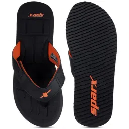 Sparx Men's Black Flip Flops image 3