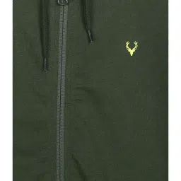 Allen Solly Junior Green Cotton Hoodie image 3