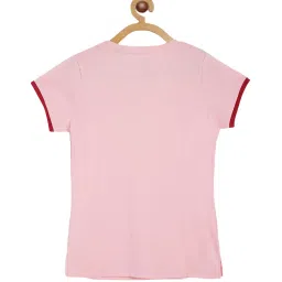 Sweet Dreams Kids Soft Pink & Red Embellished T-Shirt with Capris image 3