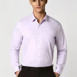 Van Heusen Purple Slim Fit Shirt-image-7