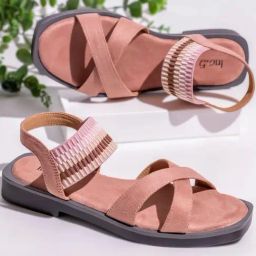 Inc.5 Women's Peach Cross Strap Sandals-picture-43