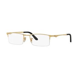 Ray-Ban Golden Rectangular Eye Frame for Men-picture-32