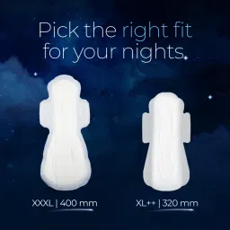 Nua All Night Comfort Sanitary Pads - Pack Of 18 (XXXL 400mm) image 5