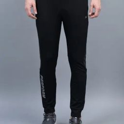 Force NXT Black Regular Fit Sports Joggers-picture-8