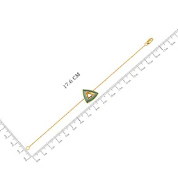 Joyalukkas Women 18Kt Lobster Closure Gold Tri Fusion Bracelet - 3.36g image 3