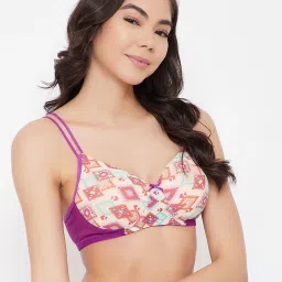 Clovia Multicolor Non Wired Padded T-Shirt Bra image 4