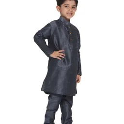 VASTRAMAY Kids Slate Kurta Set image 3