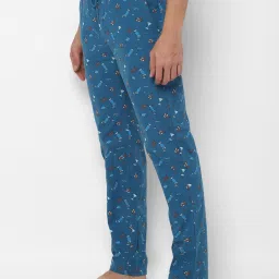Forever 21 Deep Blue Printed Regular fit Trackpants image 3